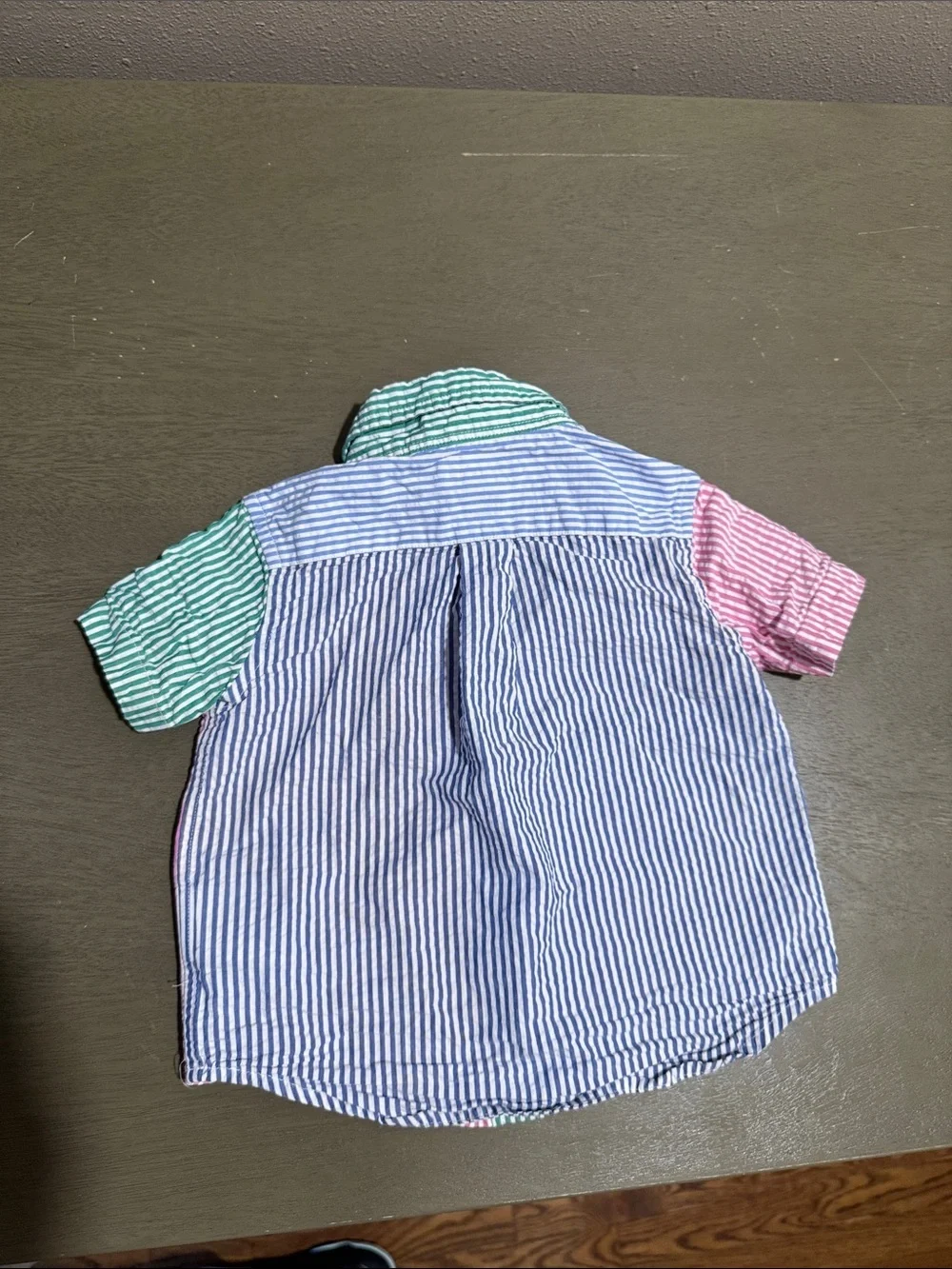 Polo by Ralph Lauren Multicolor Seersucker Striped Button-Down Shirt